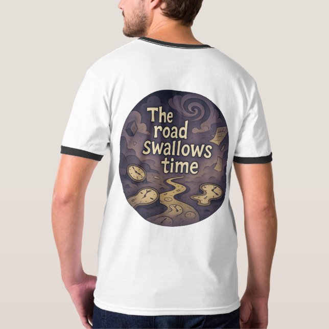 Surreal Time Vortex-grafik T-Shirt (Baksida)