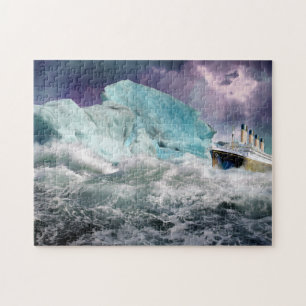 Surreal Titanic och Iceberg Pussel
