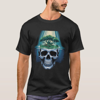 Surreal Trädskallekonst | Skalle & Träd T Shirt