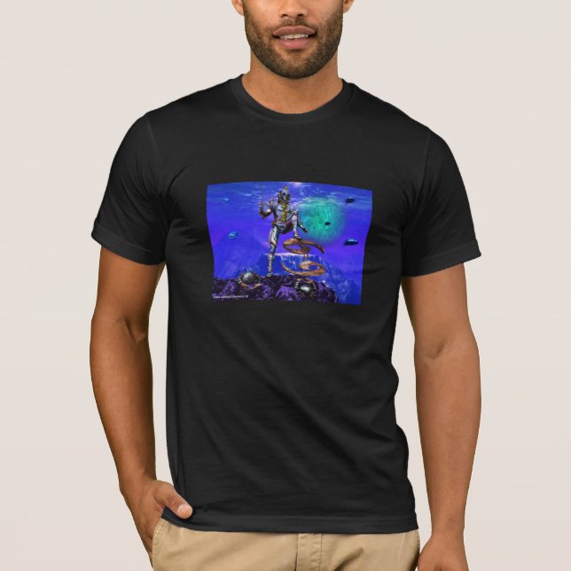 SURREAL UNDERSEA/Cancer Zodiac Birthday Sign T-shirt (Framsida)