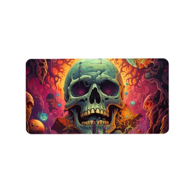 Surreal värld adressetikett (Framsidan)