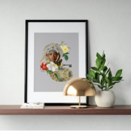 Surreal vintage tokig konst poster