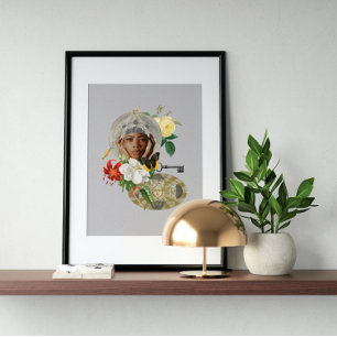 Surreal vintage tokig konst poster