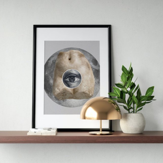 Surreal vintage tokig konst poster (Skapare uppladdad)