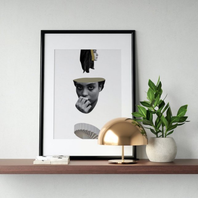 Surreal vintage tokig konst poster (Skapare uppladdad)