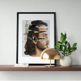 Surreal vintage tokig konst poster