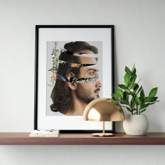 Surreal vintage tokig konst poster