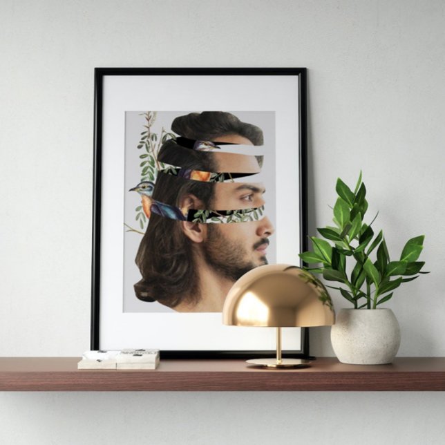 Surreal vintage tokig konst poster (Skapare uppladdad)