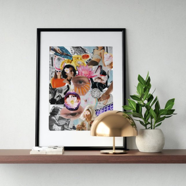 Surreal vintage tokig konst poster (Skapare uppladdad)