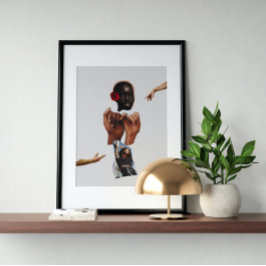 Surreal vintage tokig konst poster