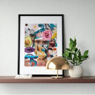 Surreal vintage tokig konst poster