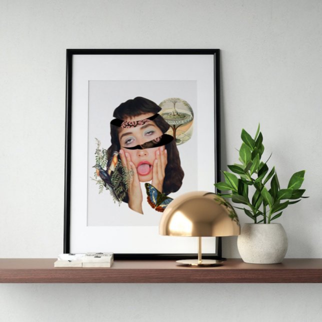 Surreal vintage tokig konst poster (Skapare uppladdad)