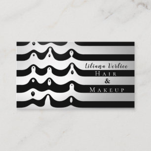 Surreal Zebra tryck Rand Makeup-Affärskort Visitkort
