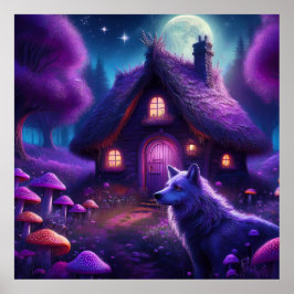 Surreala kabiner i Skogen Poster