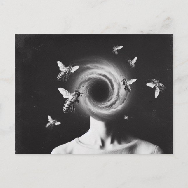 Surreala kvinnor och bin vykort (Framsida)