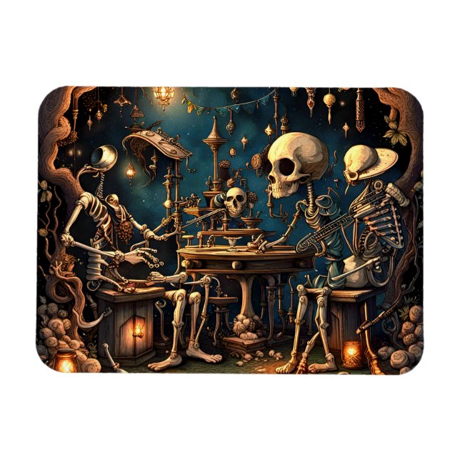 Surreala Skeletons III Magnet (Horisontell)