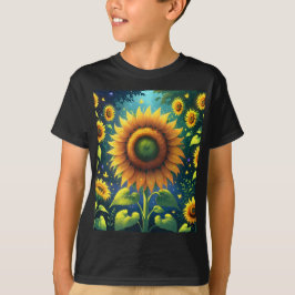Surreala solblommor t shirt