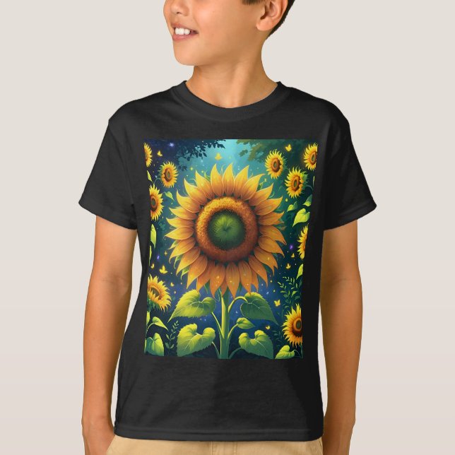 Surreala solblommor t shirt (Framsida)