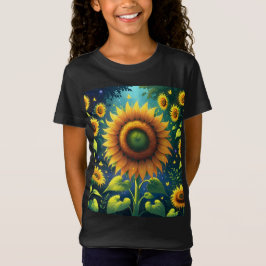 Surreala solblommor t shirt