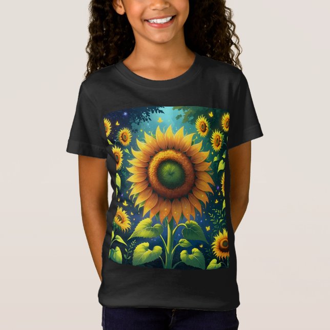 Surreala solblommor t shirt (Framsida)