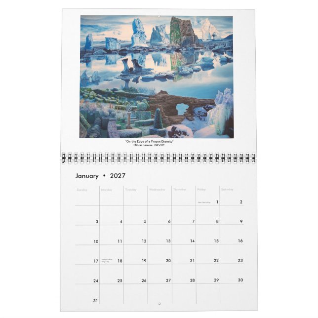 Surrealism och landskap 2013-James McCarthy Kalender (Jan 2027)