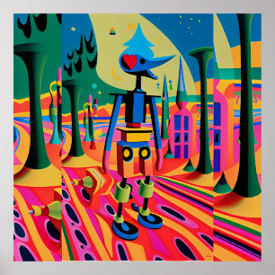 Surrealism School - Ken Gage Art Poster