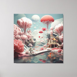 Surrealist Art - en illusion Canvastryck