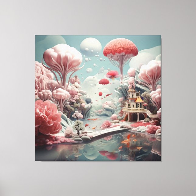 Surrealist Art - en illusion Canvastryck (Framsida)