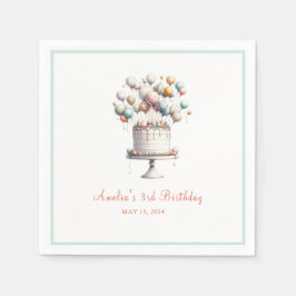 Surrealist, Cute Balloations och Birthday Cake Anp Pappersservett