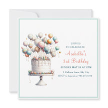Surrealist, Cute Balloons och Birthday Cake Square