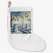 Surrealist jul Stocking