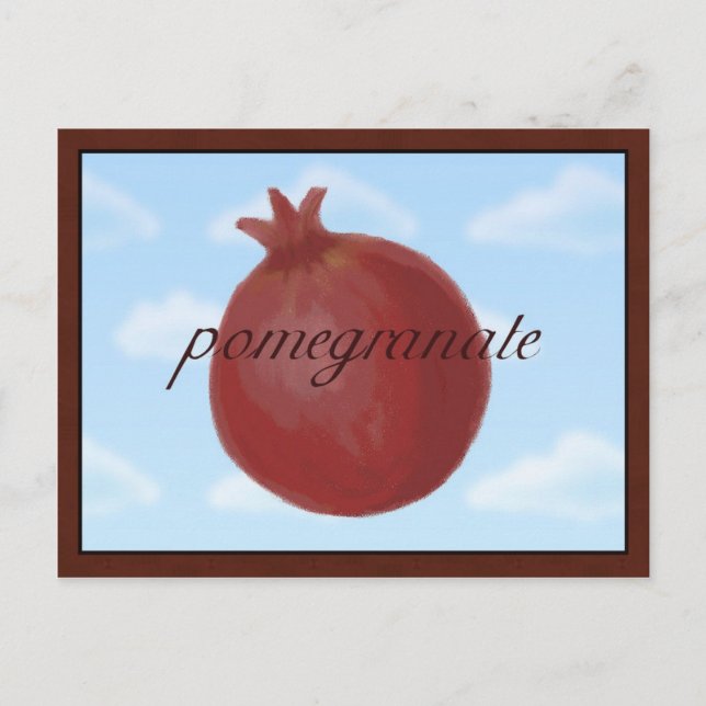 Surrealist Pomegranat-vykort Vykort (Framsida)