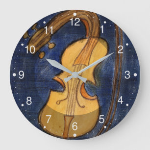 Surrealist violin stor klocka