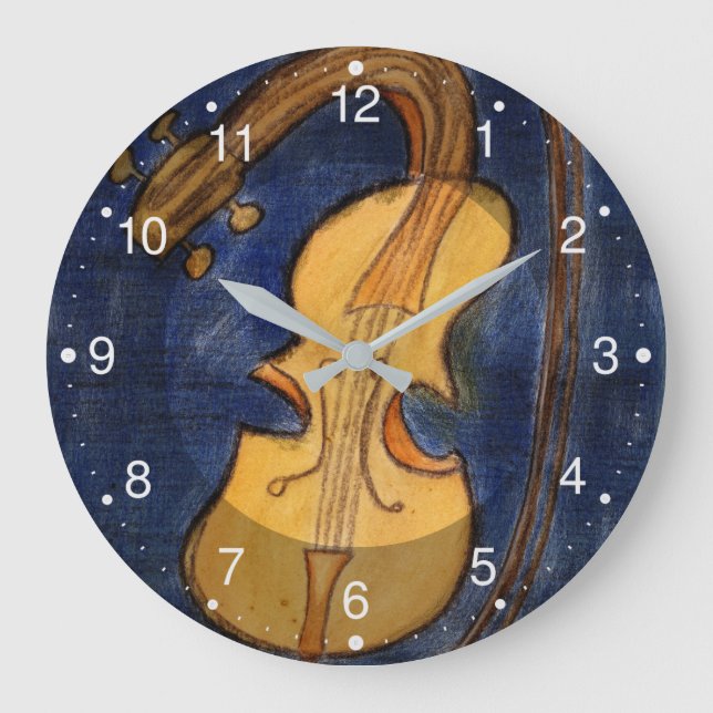 Surrealist violin stor klocka (Framsida)