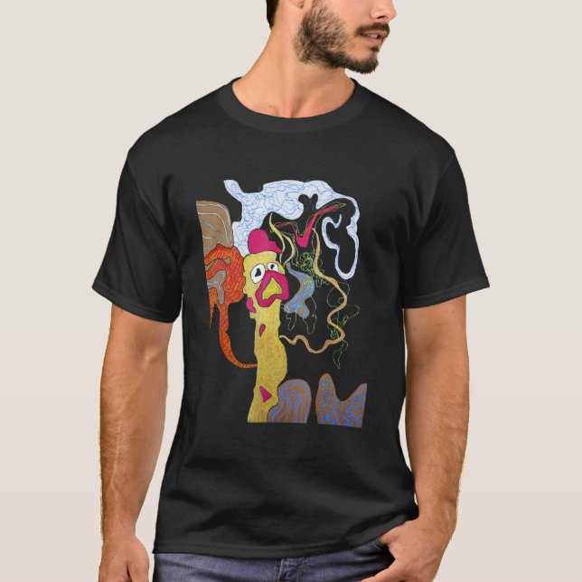 Surrealistic Artwork Contemporary Art Graphic Crea T Shirt (Framsida)