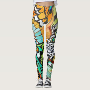 Surrealistisk fjäril leggings