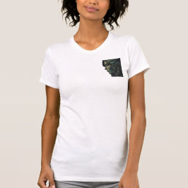 Surrealistisk geometrisk kvinna kubistisk konst t shirt