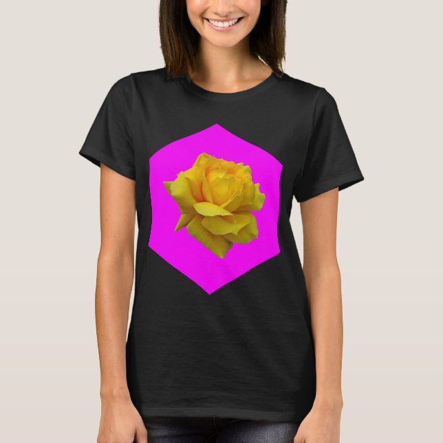 Surrealistisk Gul Ros Vingad Jersey Tröja (Framsida)