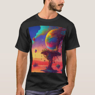 Surrealistisk konstnärlig t shirt