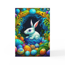 Surrealistisk Påskhare med ägg