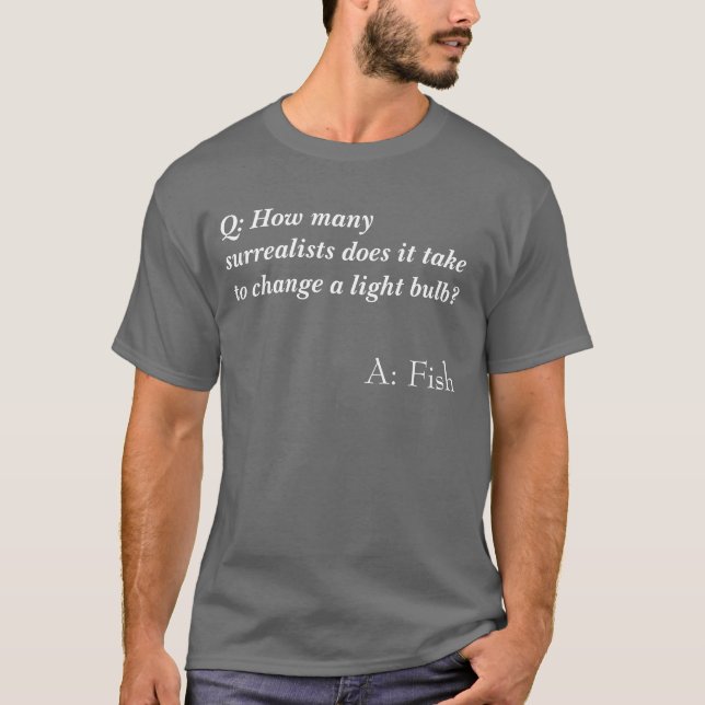 Surrealistisk skämtskjorta t shirt (Framsida)