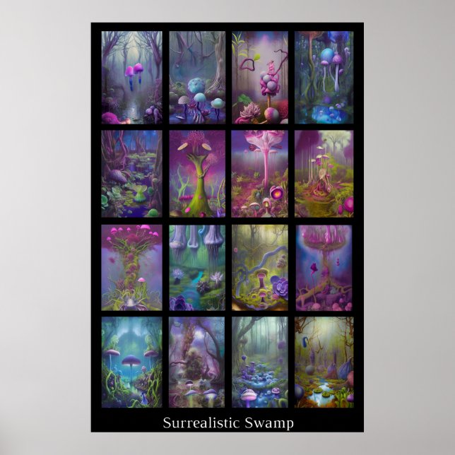 Surrealistisk träsk poster (Framsidan)