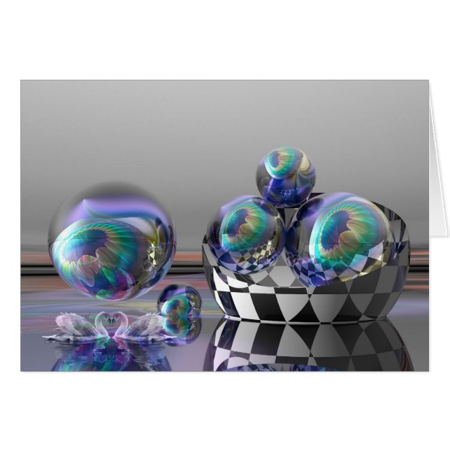 Surrealistiska kort "Drömmen" (Framsidan Horizontal)