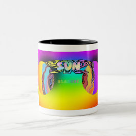 SURREALISTISKA MINIMALISTISKA SOLGLASÖGON Novelty Två-Tonad Mugg