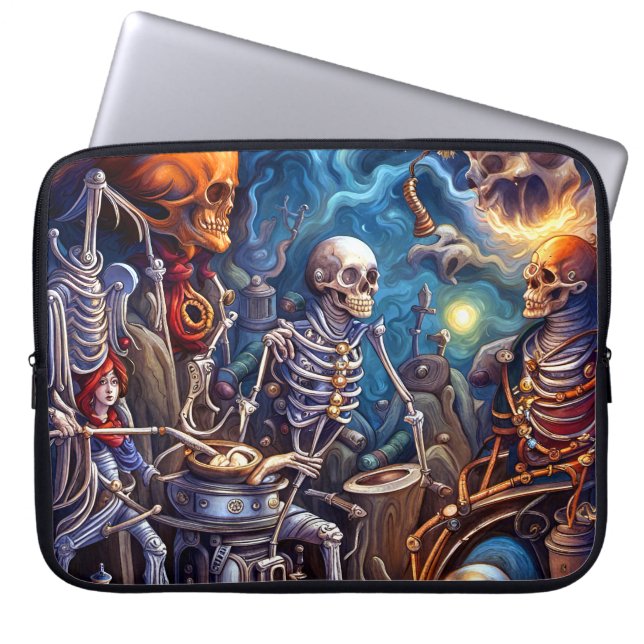 Surrealistiska skelett II Laptop Fodral (Framsidan)