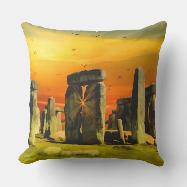 Surrealistiska Stonehenge Kudde (Framsida)