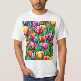 Surrealistiska tulpaner t shirt