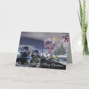 Surrealistiskt Julafton-kort Helgkort