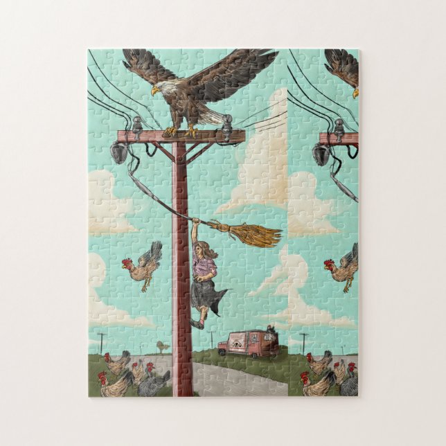 Surrealistiskt Landskaps Pussel (Vertikal)