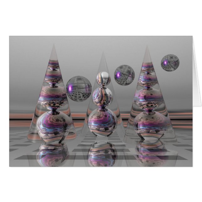 Surrealistiskt magiskt kort utan text (Framsidan Horizontal)